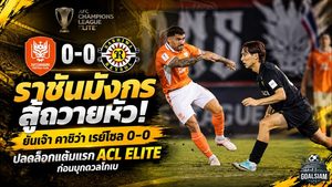 ราชันมังกรสู้ถวายหัว! ราชบุรี เอฟซี ยันเจ๊า คาชิว่า เรย์โซล 0-0 ปลดล็อกแต้มแรก ACL Elite ก่อนบุกดวลโกเบ