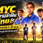 PMYC FOOTBALL 2026/2027 เปิดสนามล่าฝันทั่วไทย รับสมัคร U14 U16 U18 เริ่ม 1 ตุลาคมนี้