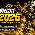 ทีเด็ดบอล AI 2026 วันนี้ 25 ตุลาคม 2569 คัดทีเด็ด 5 ดาว เจาะบอลนอกครบทุกลีก พร้อมฟันธงบอลไทย อ่านก่อนเกมห้ามพลาด!