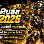 ทีเด็ดบอล AI 2026 วันนี้ 30 ตุลาคม 2569 เปิดโผทีเด็ด 5 ดาว เจาะลึกบอลนอก บอลไทย ครบทุกลีก เช็กฟันธงก่อนเกมได้ที่นี่!