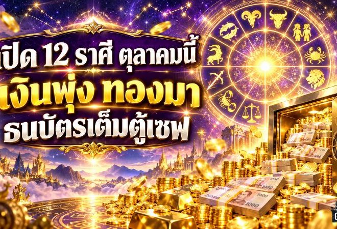 ดวงวันนี้ 12 ราศี เดือนตุลาคม 2569 เปิดชะตาการเงิน ใครเงินพุ่ง โชคลาภแรง มีลุ้นธนบัตรเต็มตู้เซฟ