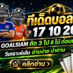 ทีเด็ดบอลสเต็ป 17 ตุลาคม 2569 เปิดโพยเด็ด 3 คู่ 6 คู่ เช็กทรรศนะ GOALSIAM ก่อนเกม ใครมีของจริงต้องมาดู!